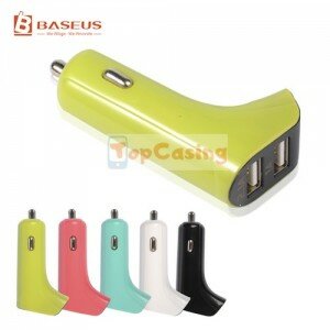 Baseus F-Series Dual USB Car Charger Adapter (Kode: XB001)
