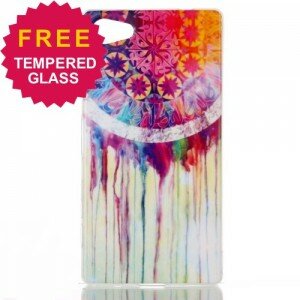 Casing Motif Sony Xperia Z5 Compact – Jelly Softcase Motif Watercolor Dream Catcher (Kode: XY033)