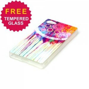 Casing Motif Sony Xperia Z5 Compact – Jelly Softcase Motif Watercolor Dream Catcher (Kode: XY033)
