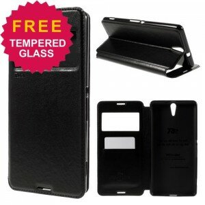 Leather Diary Case Roar Korea Sony Xperia C5 Ultra/ C5 Ultra Dual Flipcover (Kode: XY028)